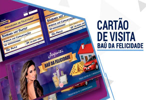 Cartão de visita baú da felicidade