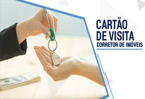 Cartão de visita corretor de imóveis