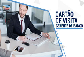 Cartão de visita gerente de banco