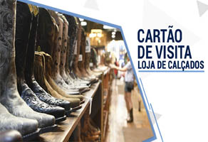 Cartão de visita loja de calçados